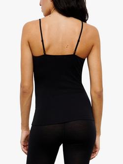 Femilet Juliana Thermal Merino Wool Camisole - view 2, Black