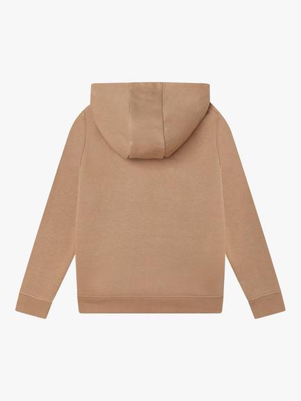 BOSS Kids' Cotton Logo Embroidered Hoodie - view 2, Camel