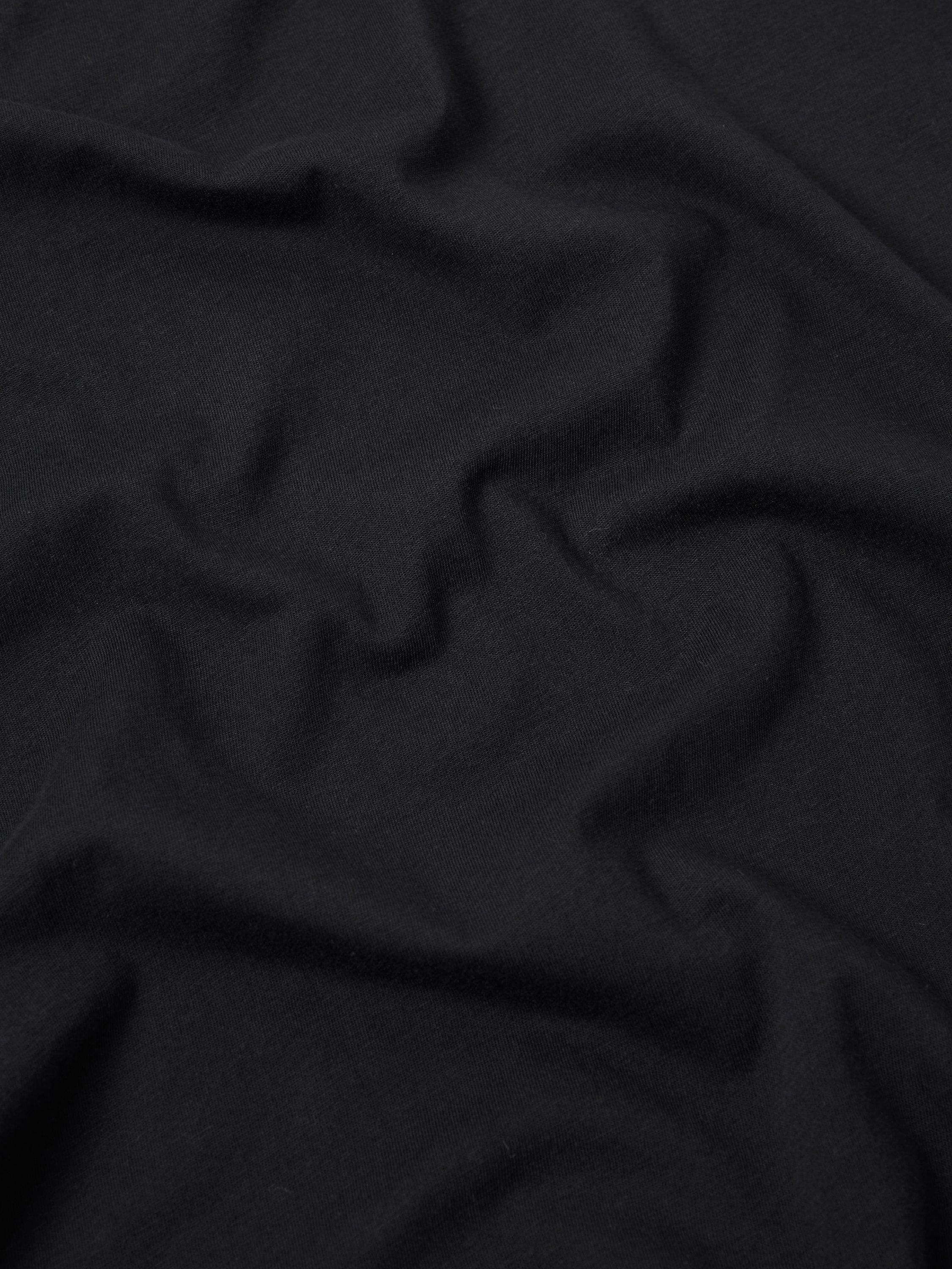 Product image 7 of 7, which shows Jigsaw Supima Cotton Long Sleeve Top, Black, XS