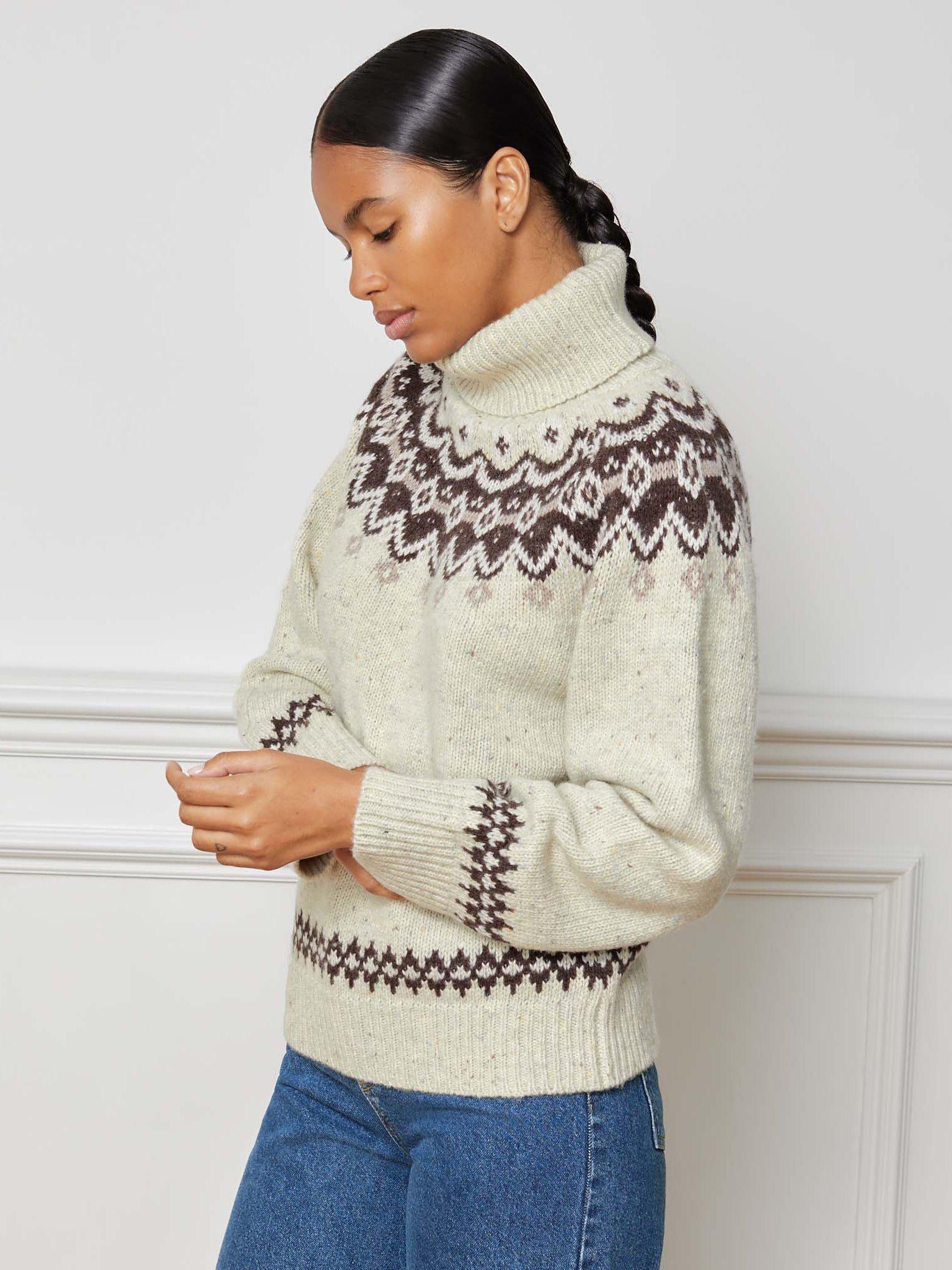 Albaray Chunky Fairisle Jumper, Cream