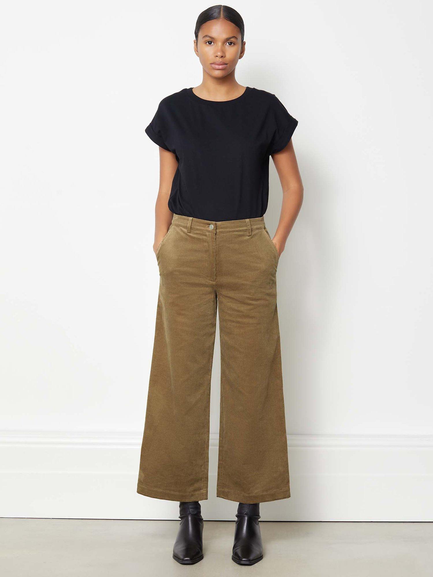 Albaray Cord Wide Leg Trousers, Tan
