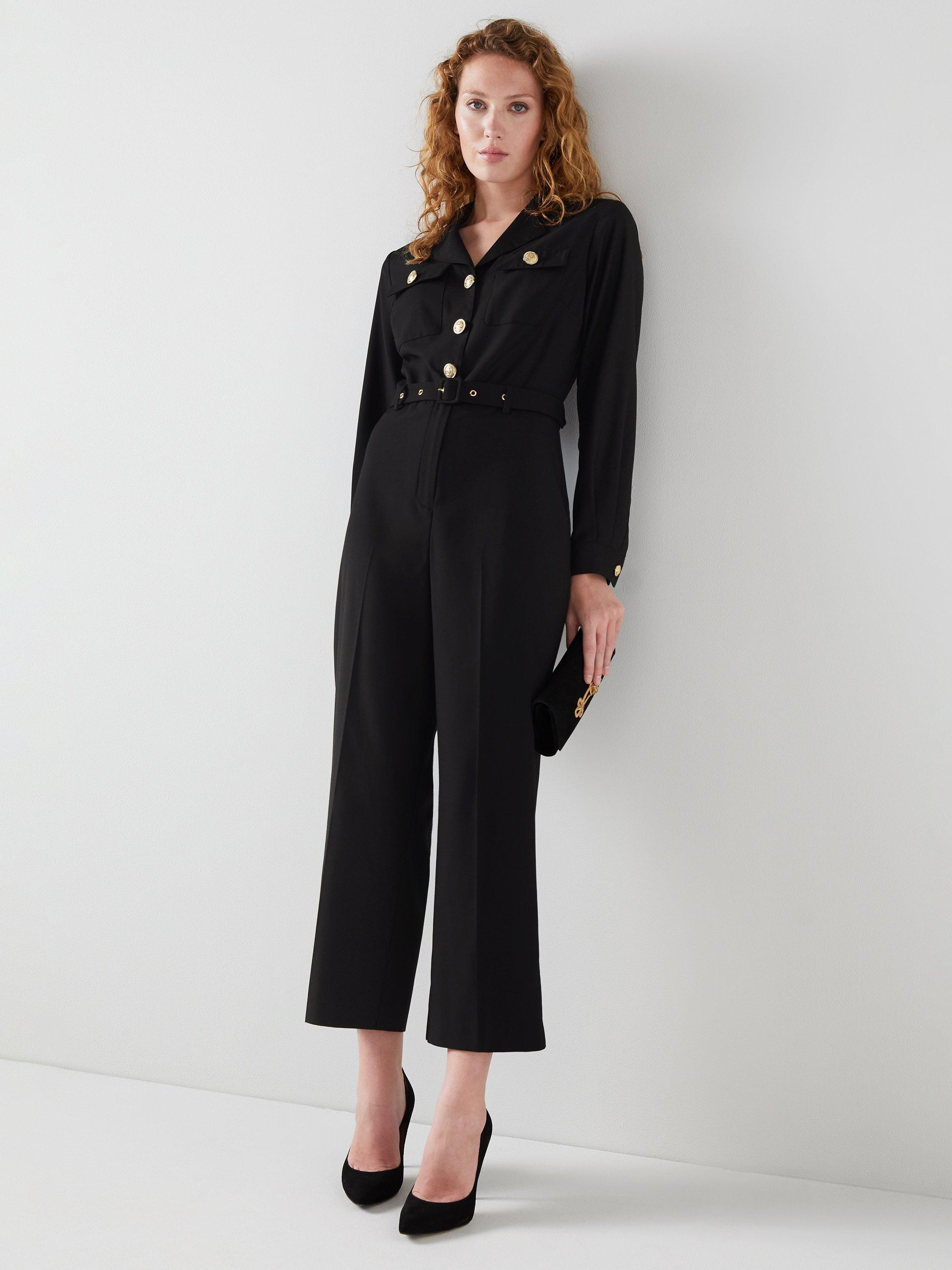 L.K.Bennett Camille Tailored Jumpsuit, Black