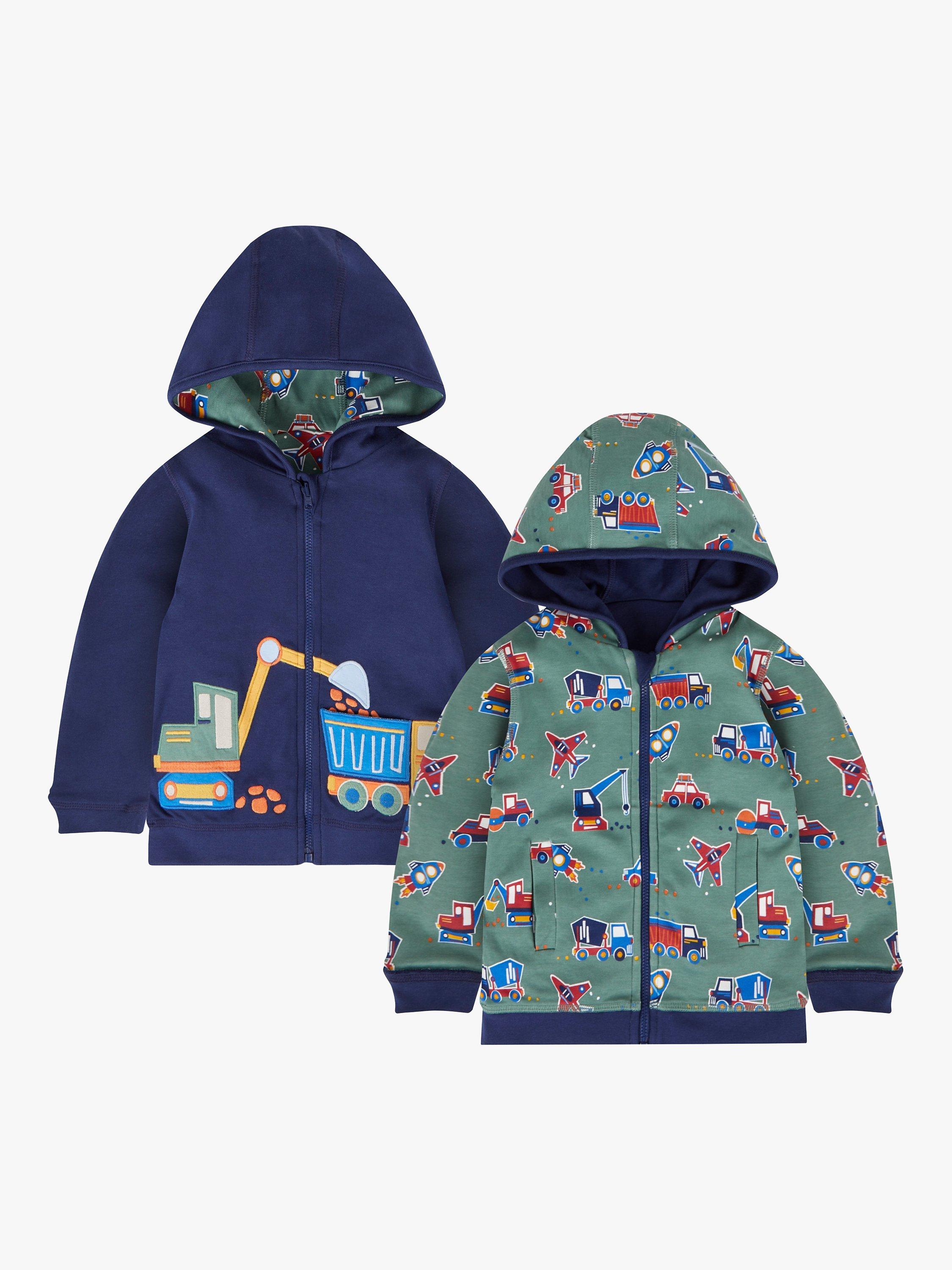 JoJo Maman Bébé Baby Construction Hoodie, Multi