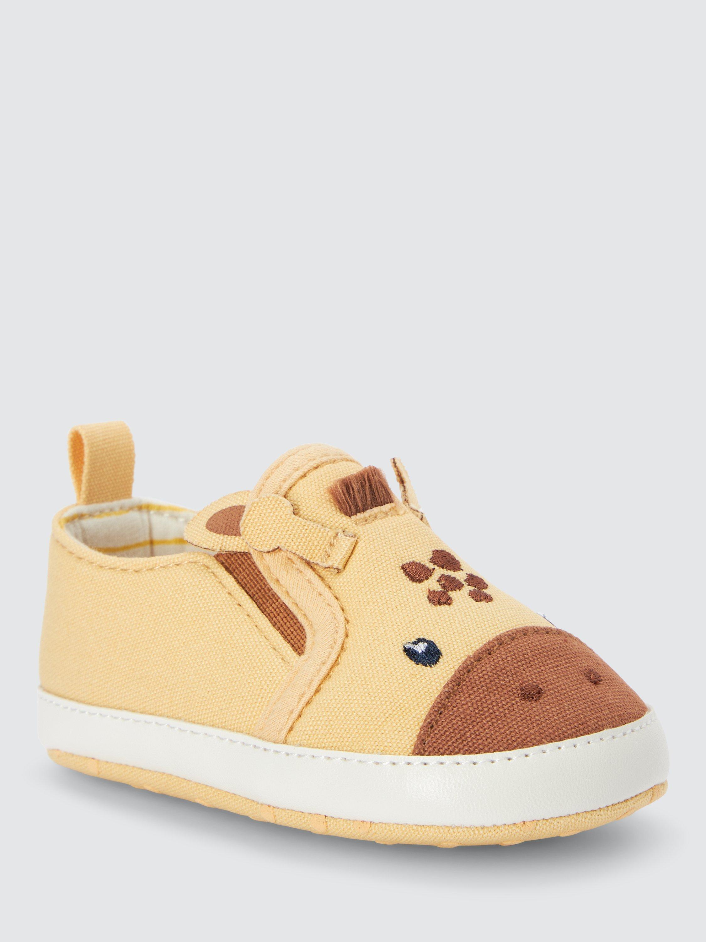 John Lewis Baby Giraffe Shoes, Yellow
