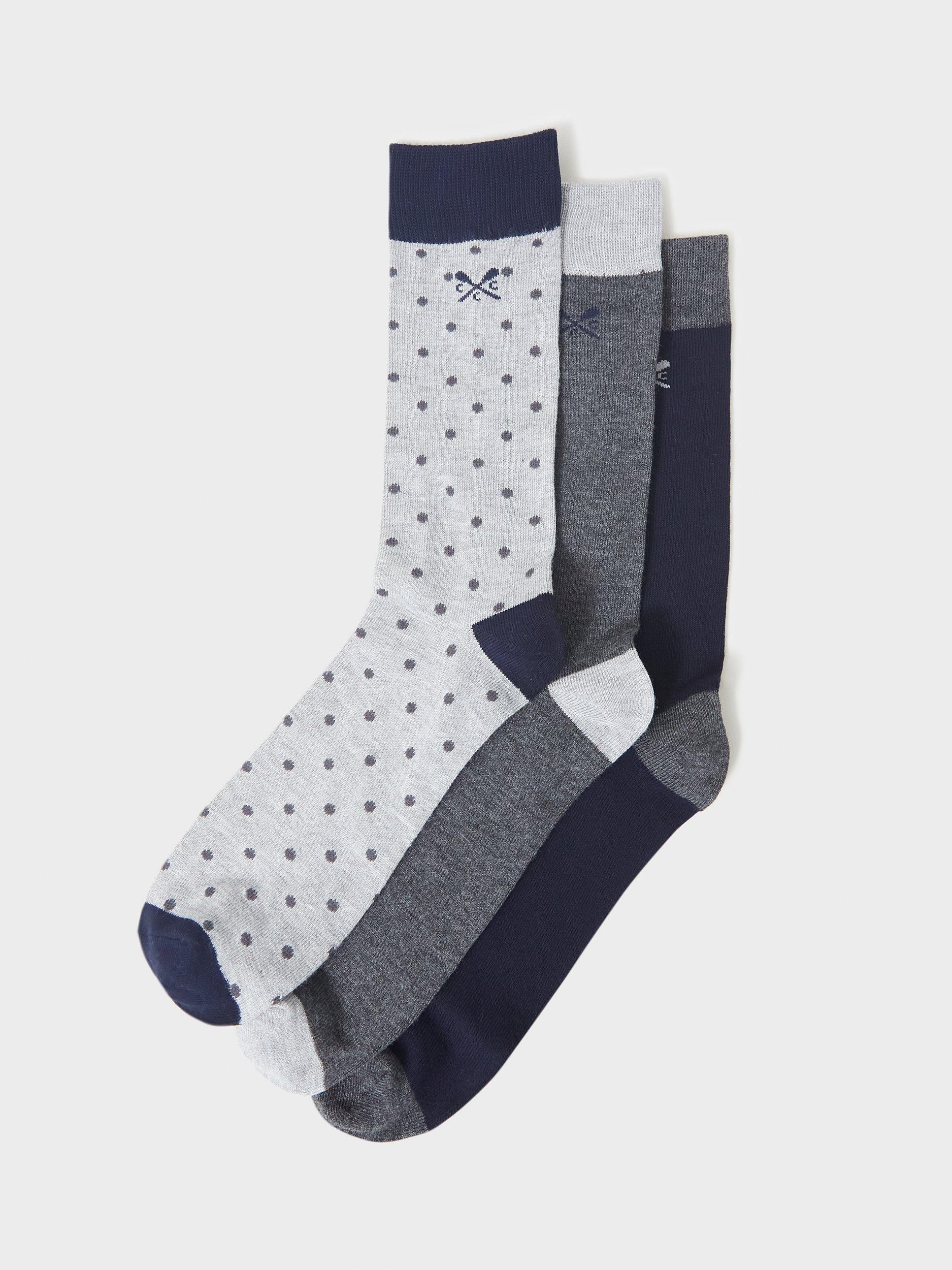 Crew Clothing Bamboo Blend Socks, Pack of 3