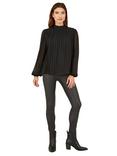 Mela London Pleated Long Sleeve Top