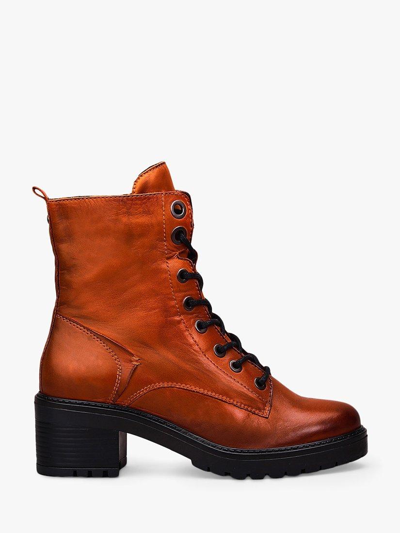 Moda in Pelle Bellzie Leather Biker Boots