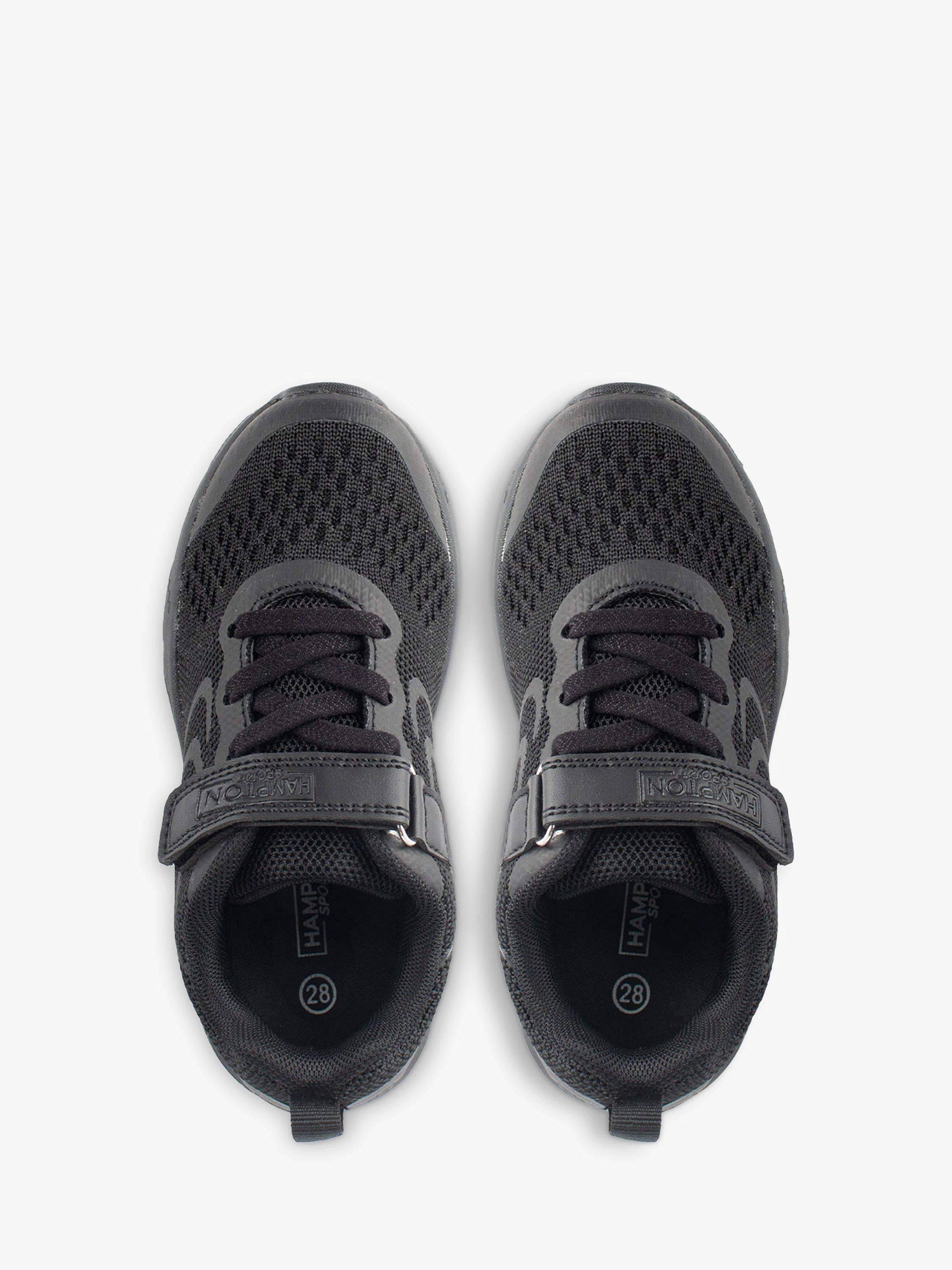 Product image 2 of 3, which shows Trotters Hampton Sport Kids' Bolts Riptape Trainers, Black, A1