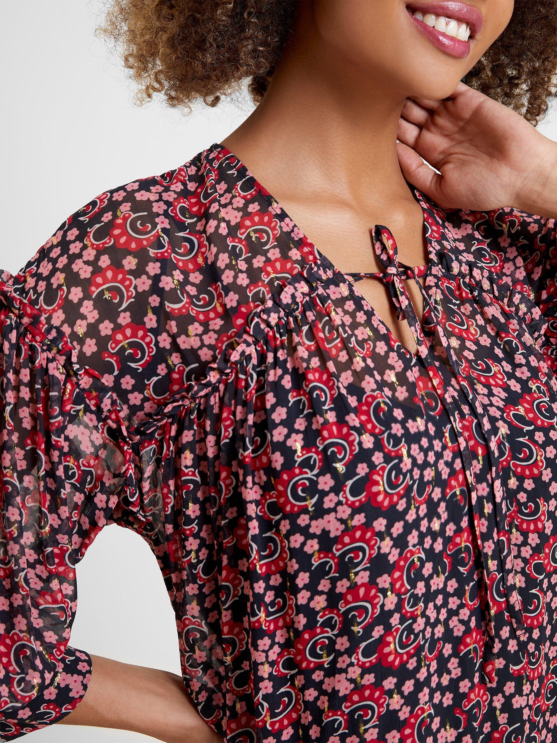 Product image 3 of 5, which shows Great Plains V Neck Primrose Dress, Multi, 10