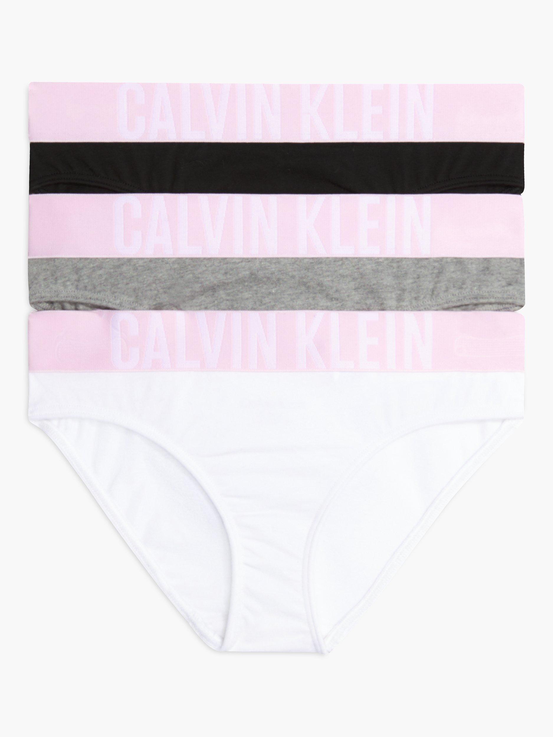 Calvin Klein Kids' Intense Power Bikini Briefs, Pack of 3, White/Multi