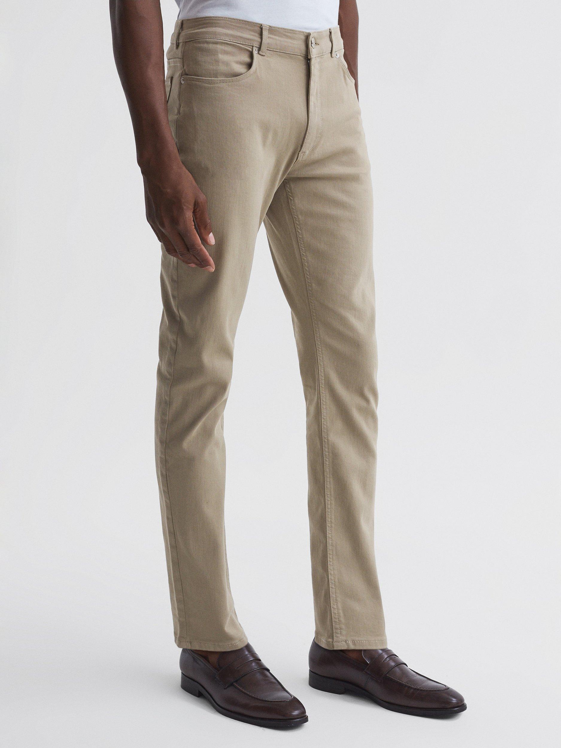 Reiss Dover Slim Fit Brushed Jeans