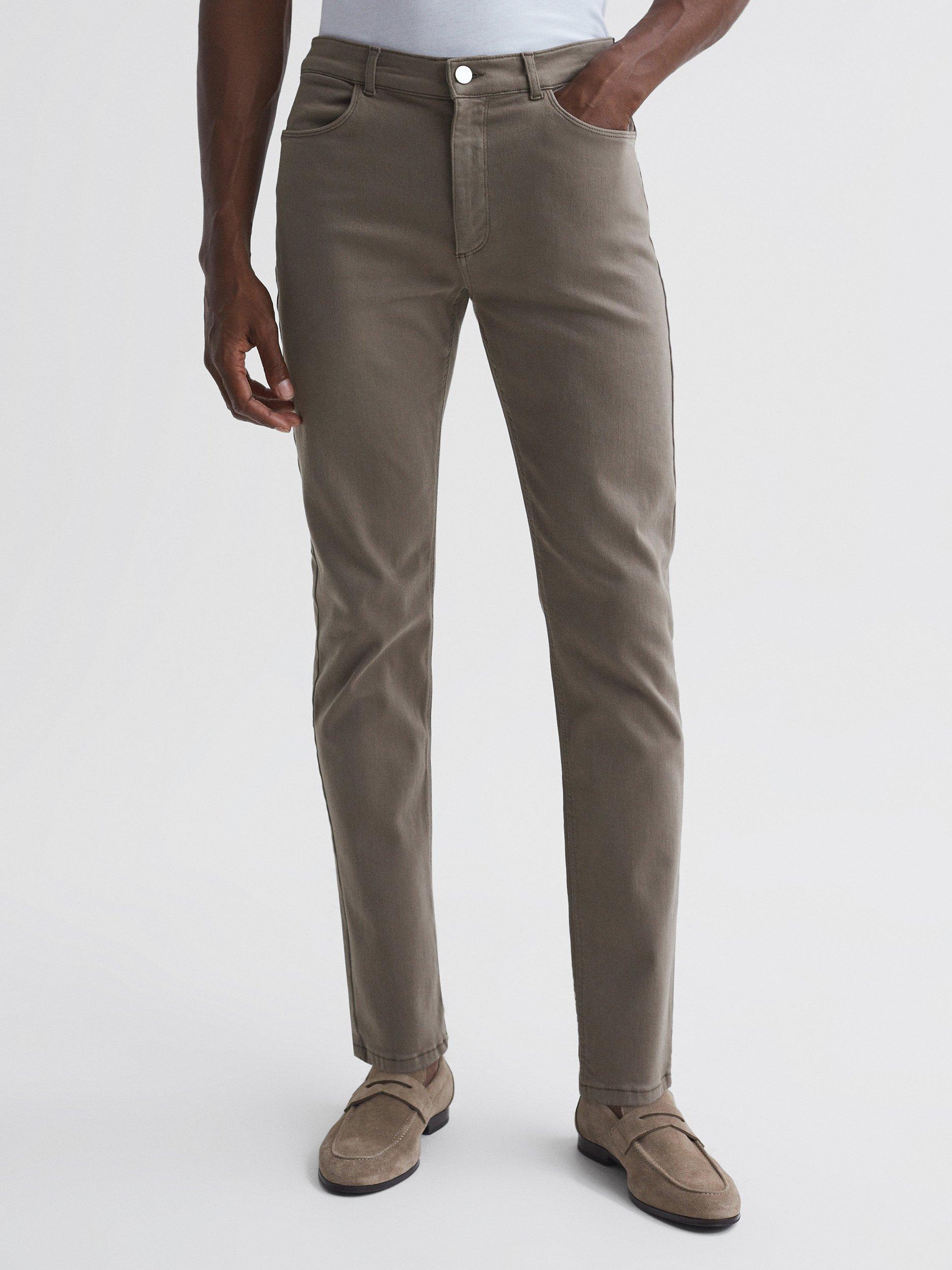 Reiss Dover Slim Fit Brushed Jeans