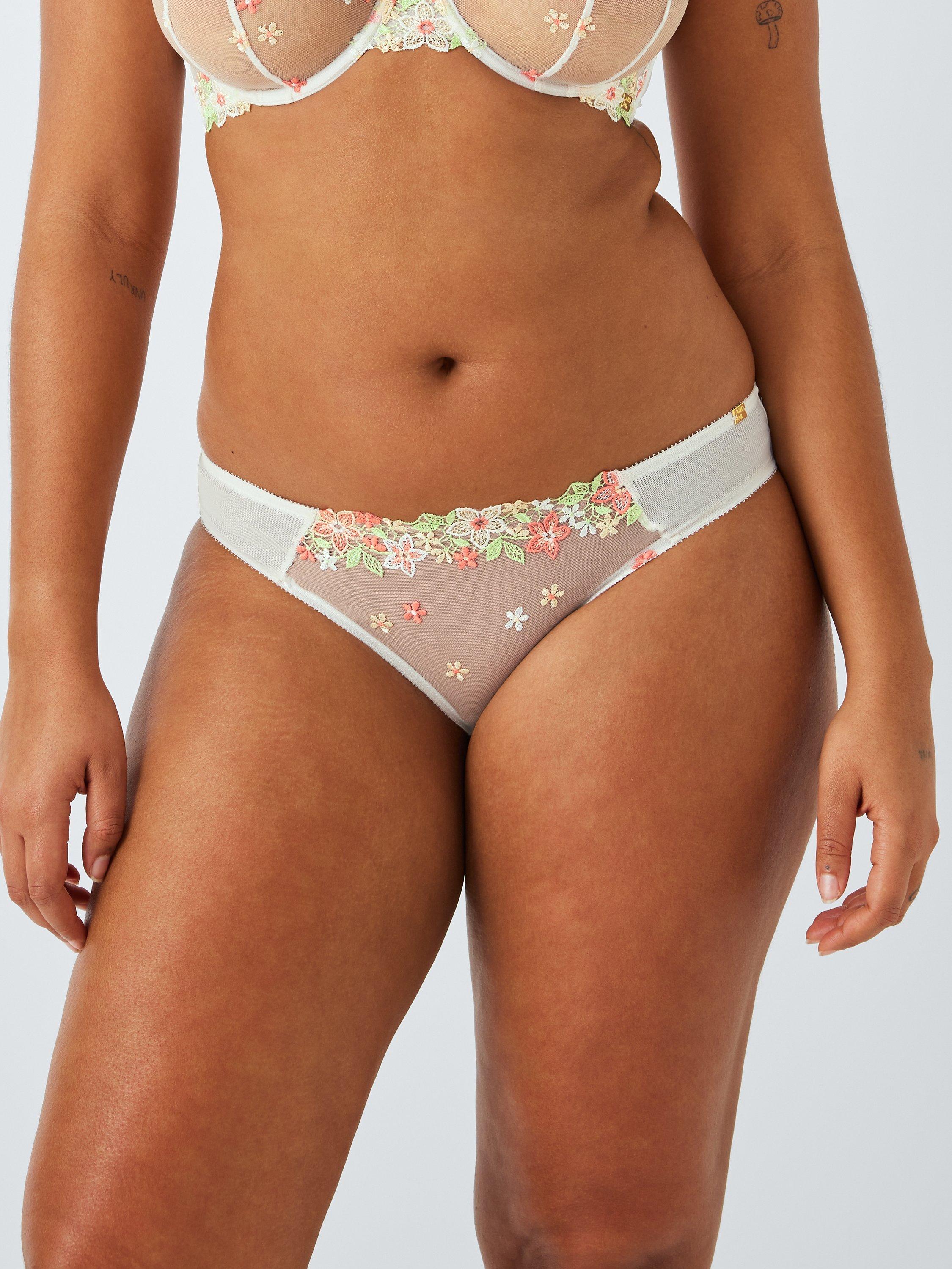 AND/OR Kiki Briefs, White/Multi