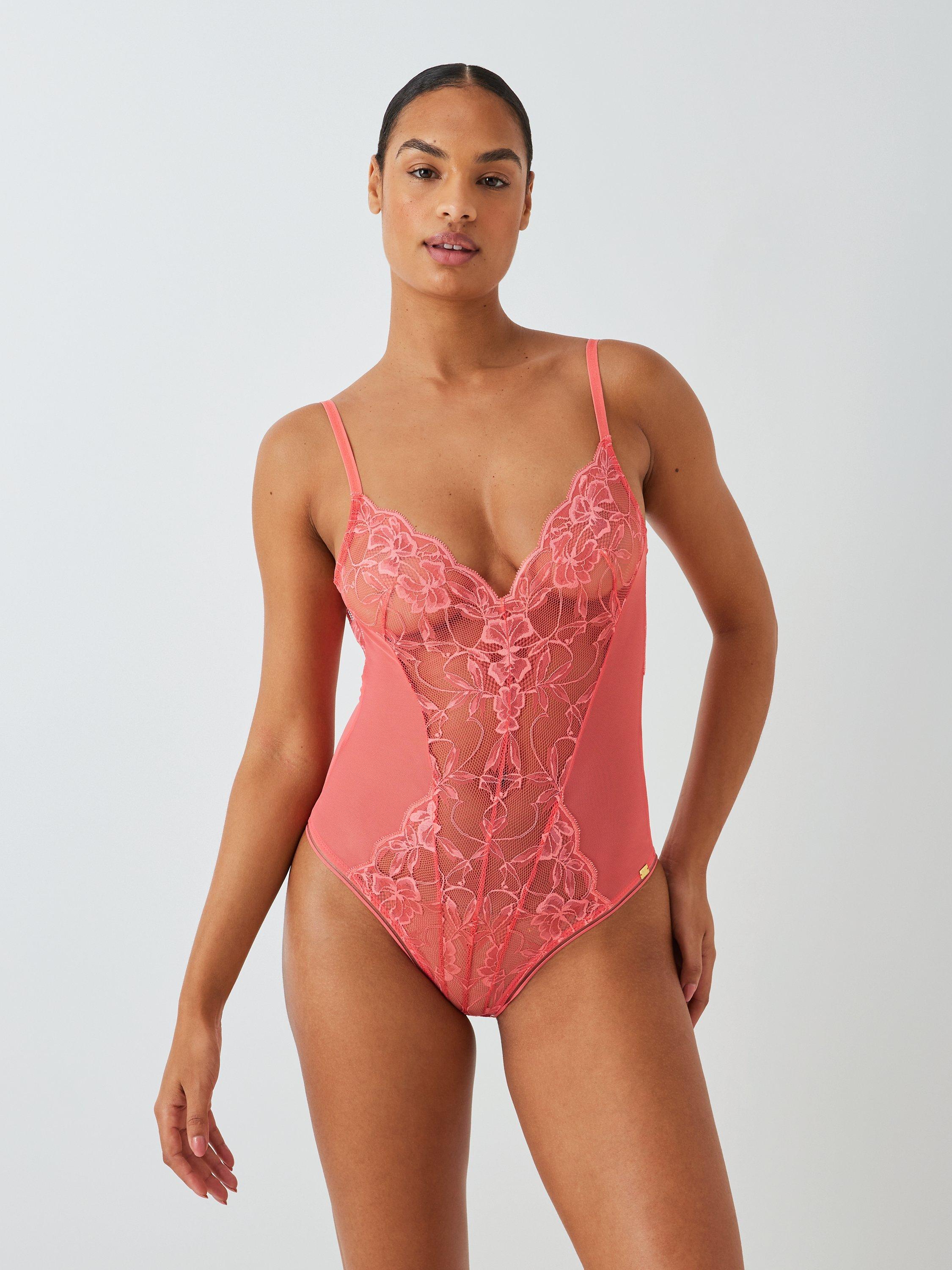 AND OR Wren Lace Body Coral