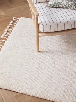 John Lewis Cloud Merino Wool Rug - view 2, White Ivory