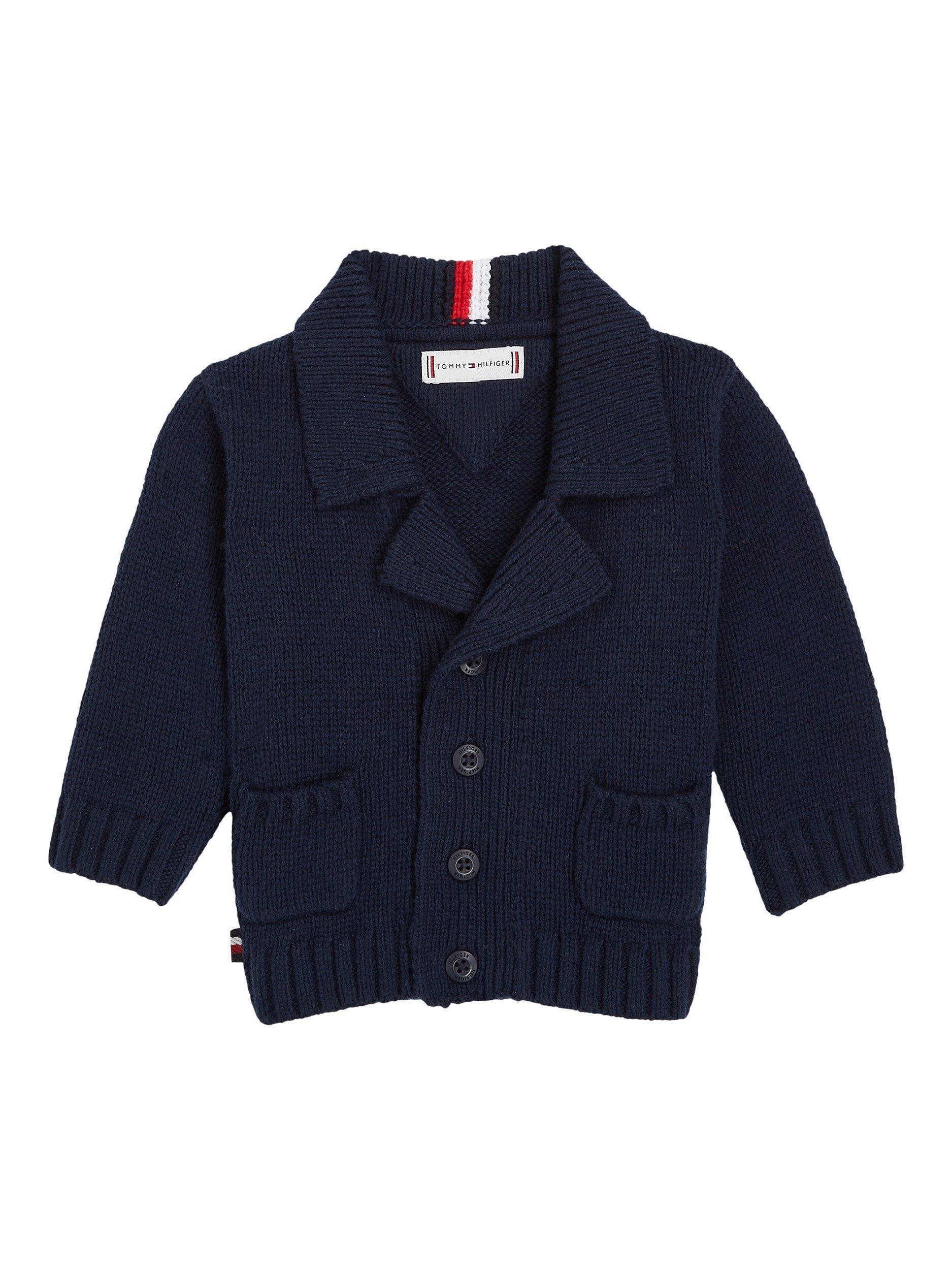 Tommy Hilfiger Baby Wool Blend Button Cardigan, Desert Sky