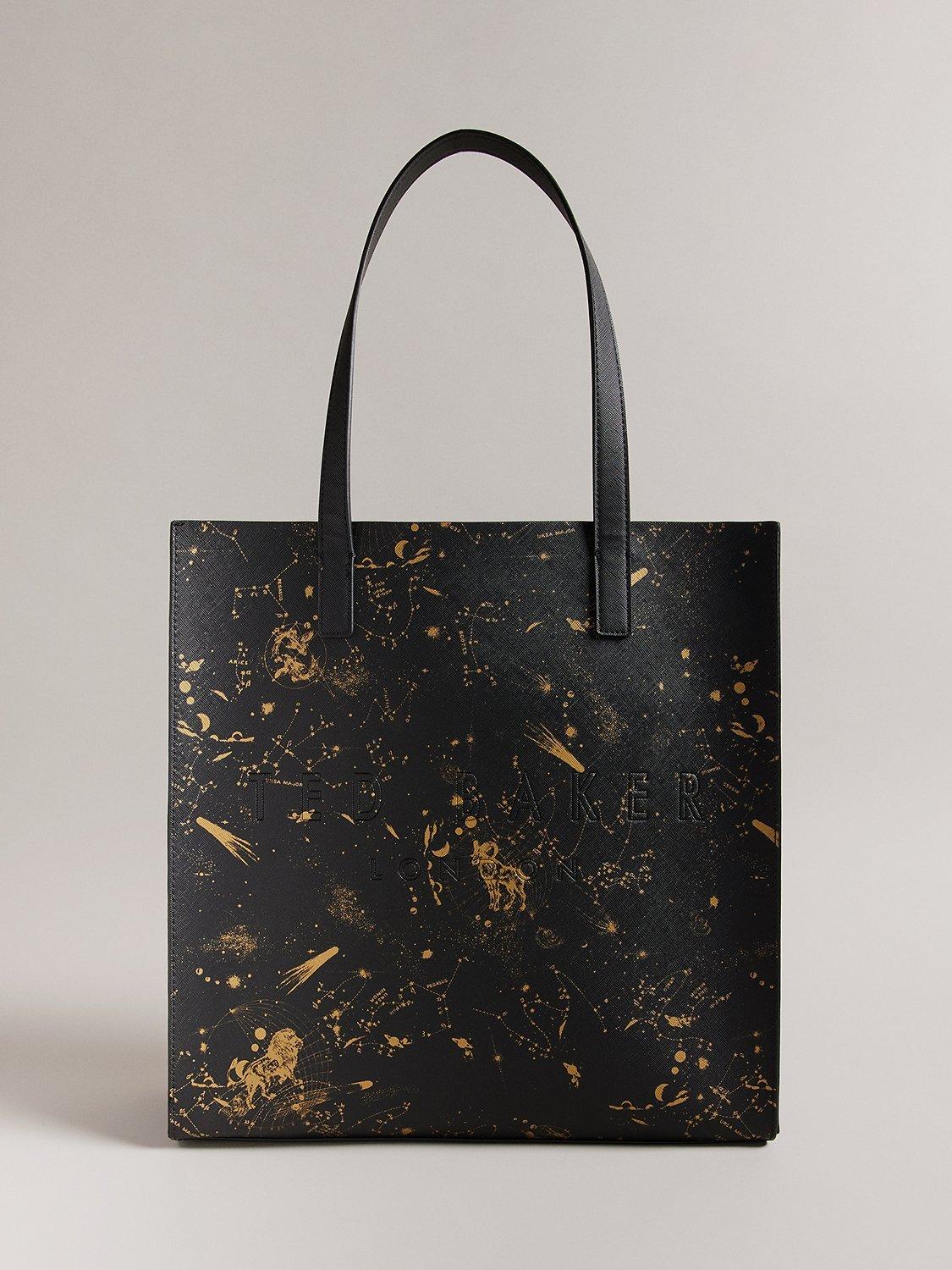 Ted Baker Staacon Constellation Print Large Icon Shopper Bag, Black