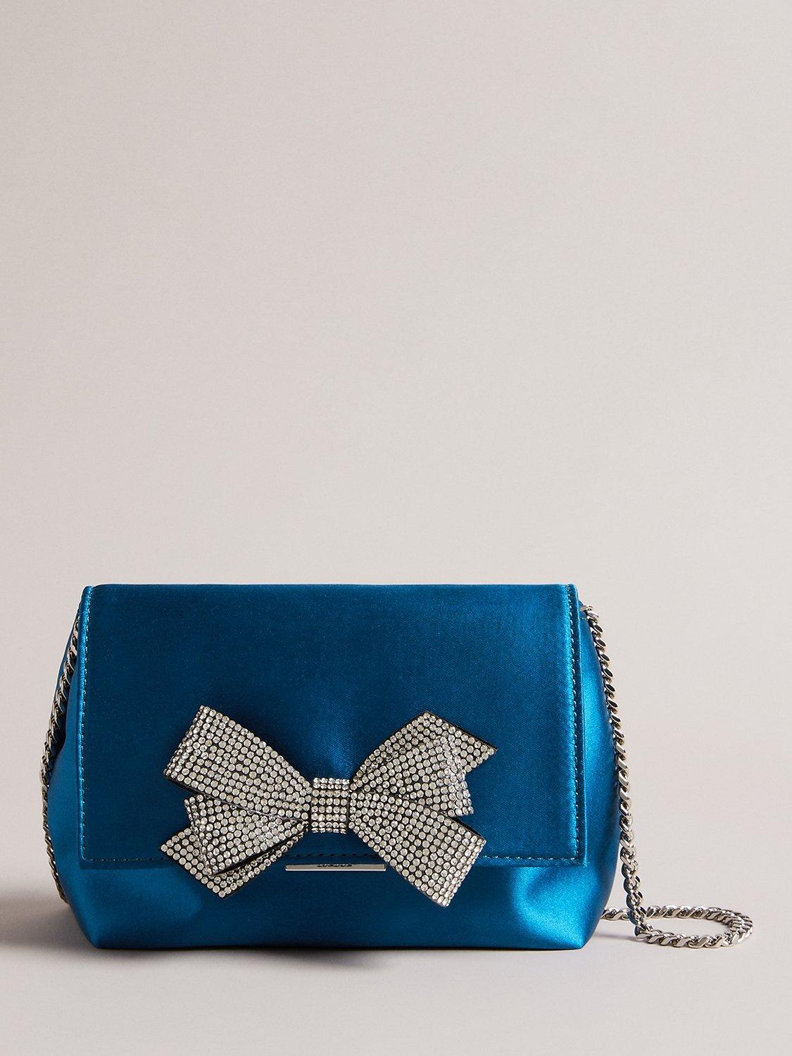Ted Baker Crystiy Crystal Bow Satin Shoulder Bag