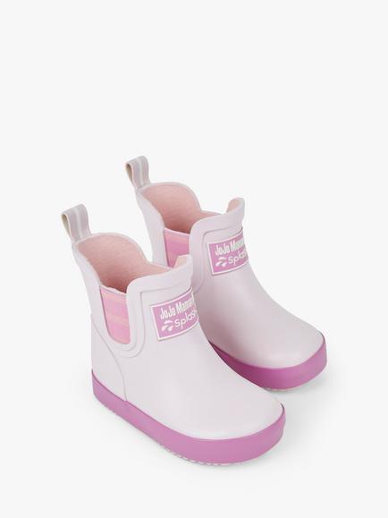 JoJo Maman Bébé Kids' Ankle Wellies, Pink, Pink