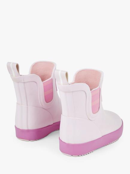 JoJo Maman Bébé Kids' Ankle Wellies, Pink - view 2, Pink