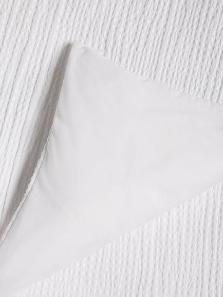 John Lewis Cotton Seersucker Duvet Cover Set - view 2, White