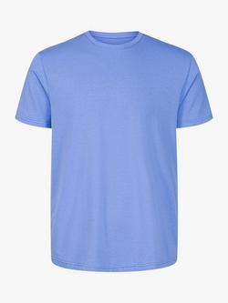 Panos Emporio Eco Base Bamboo and Organic Cotton Blend T-Shirt, Light Blue