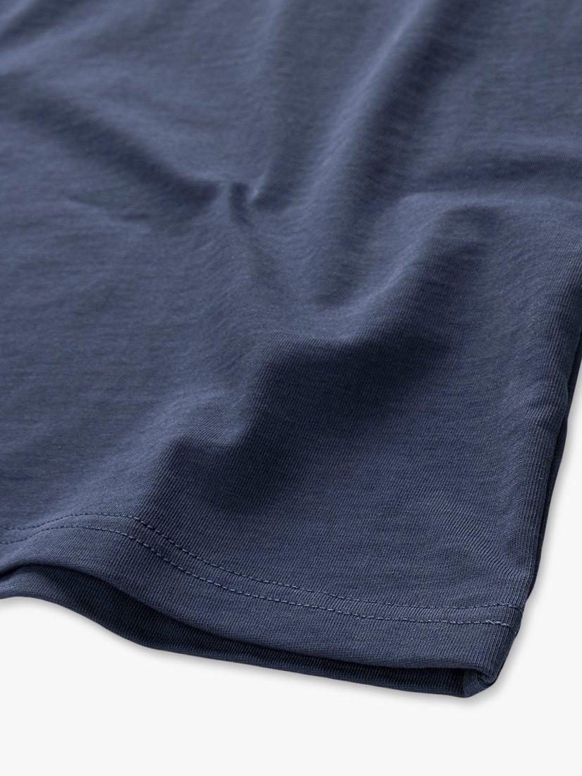 Product image 5 of 6, which shows Panos Emporio Element Organic Cotton T-Shirt, Navy, S