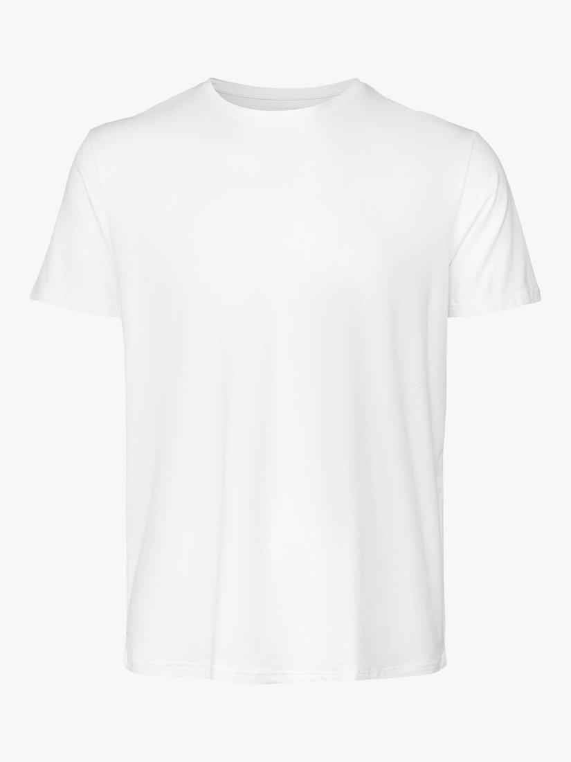 Product image 4 of 7, which shows Panos Emporio Eco Base Bamboo and Organic Cotton Blend T-Shirt, White, S