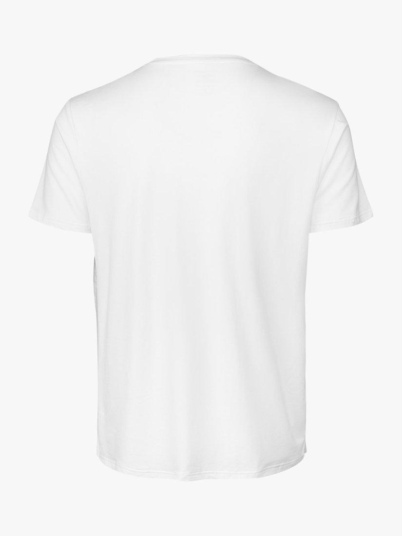 Product image 5 of 7, which shows Panos Emporio Eco Base Bamboo and Organic Cotton Blend T-Shirt, White, S