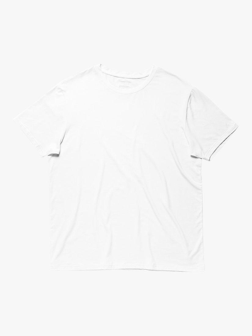 Product image 7 of 7, which shows Panos Emporio Eco Base Bamboo and Organic Cotton Blend T-Shirt, White, S