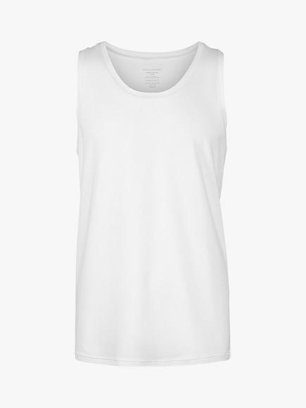 Panos Emporio EcoBase Bamboo Organic Cotton Vest, White, White