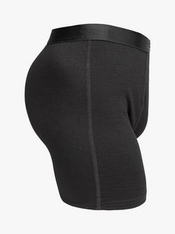 Panos Emporio Merino Wool Blend Biodegradable Boxers, Black - view 2, Black