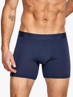 Panos Emporio Eco Bamboo and Organic Cotton Blend Trunks, Pack of 3 - view 2, Navy