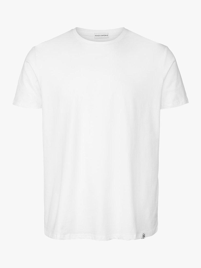 Product image 2 of 6, which shows Panos Emporio Organic Cotton Blend T-Shirt, White, S