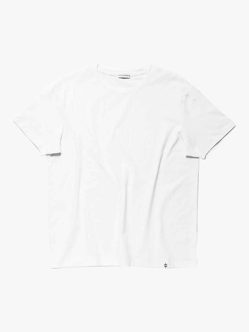Product image 6 of 6, which shows Panos Emporio Organic Cotton Blend T-Shirt, White, S