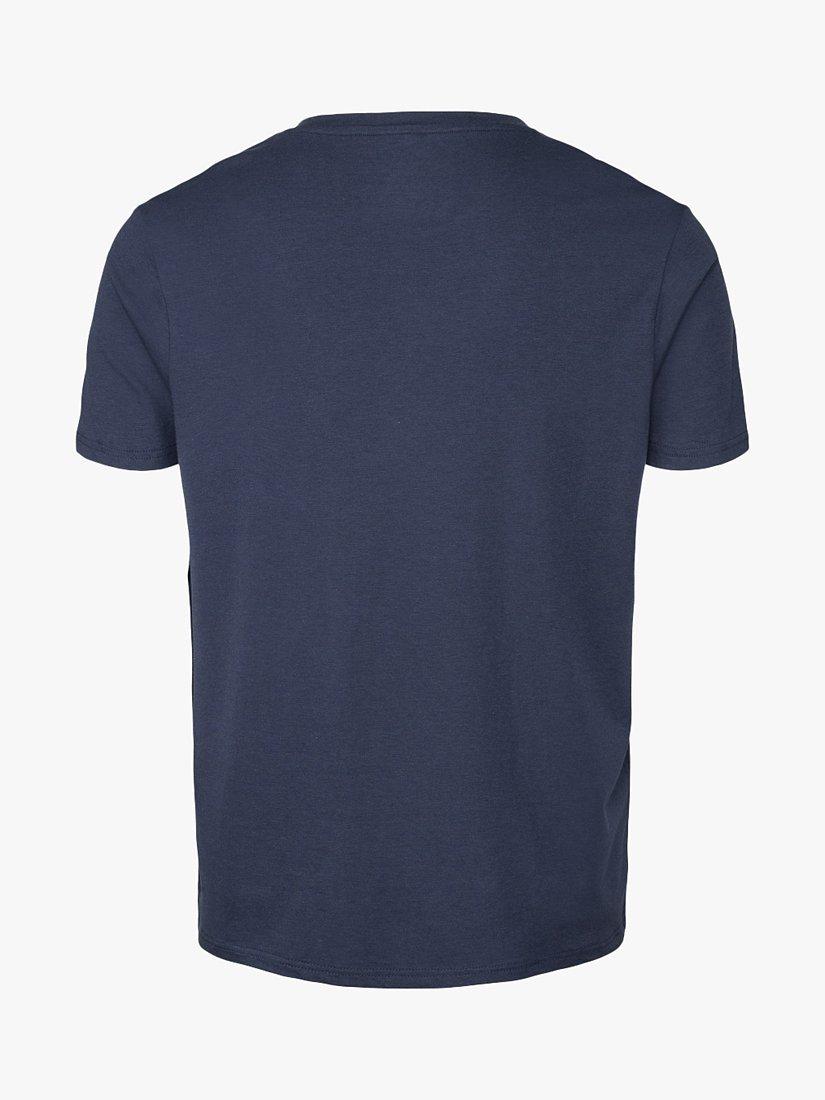 Product image 3 of 8, which shows Panos Emporio Eco Base Bamboo and Organic Cotton Blend T-Shirt, Navy, S