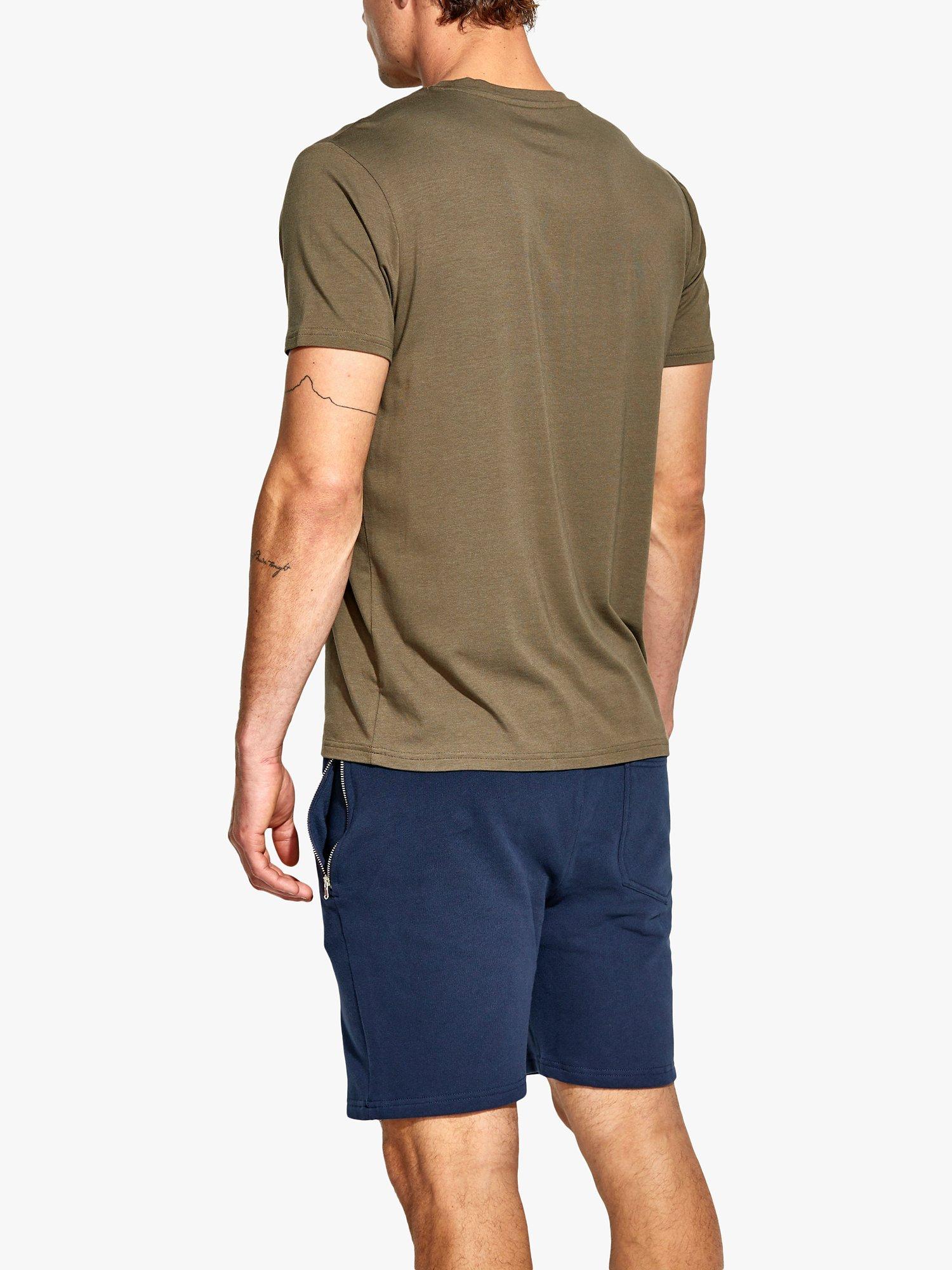 Product image 2 of 6, which shows Panos Emporio Eco Base Bamboo and Organic Cotton Blend T-Shirt, Olive, S