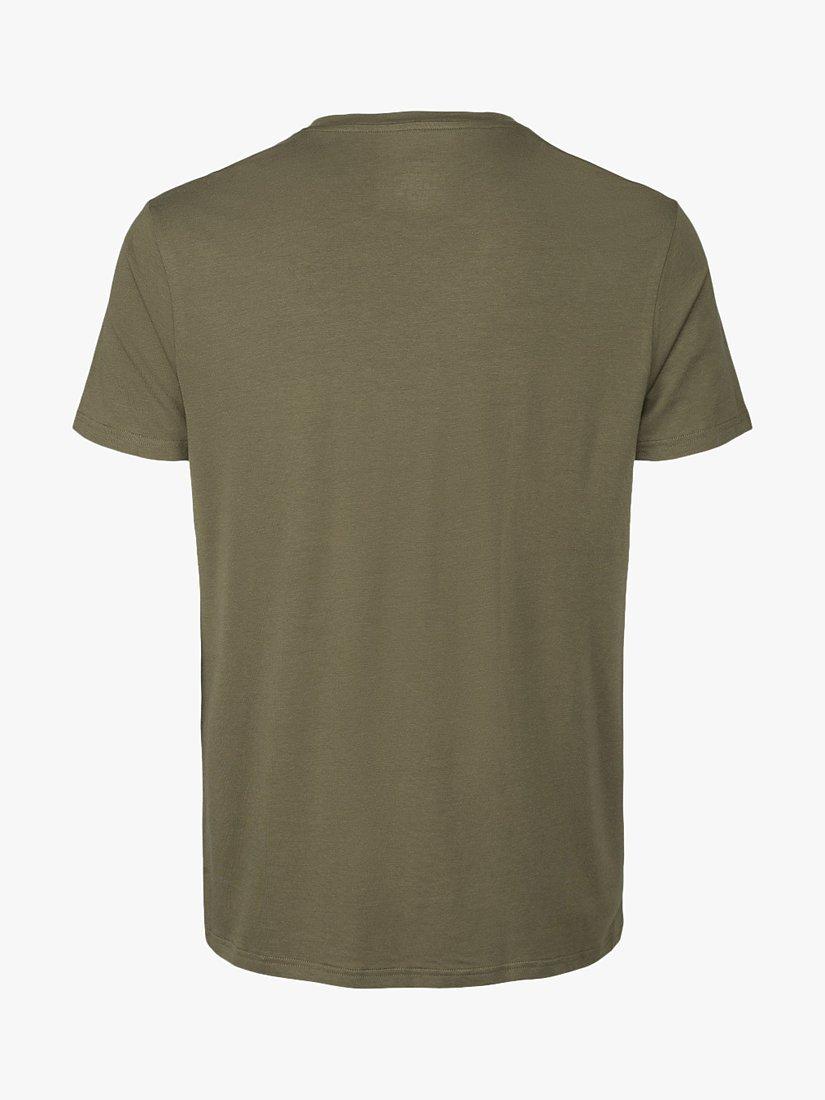 Product image 4 of 6, which shows Panos Emporio Eco Base Bamboo and Organic Cotton Blend T-Shirt, Olive, S