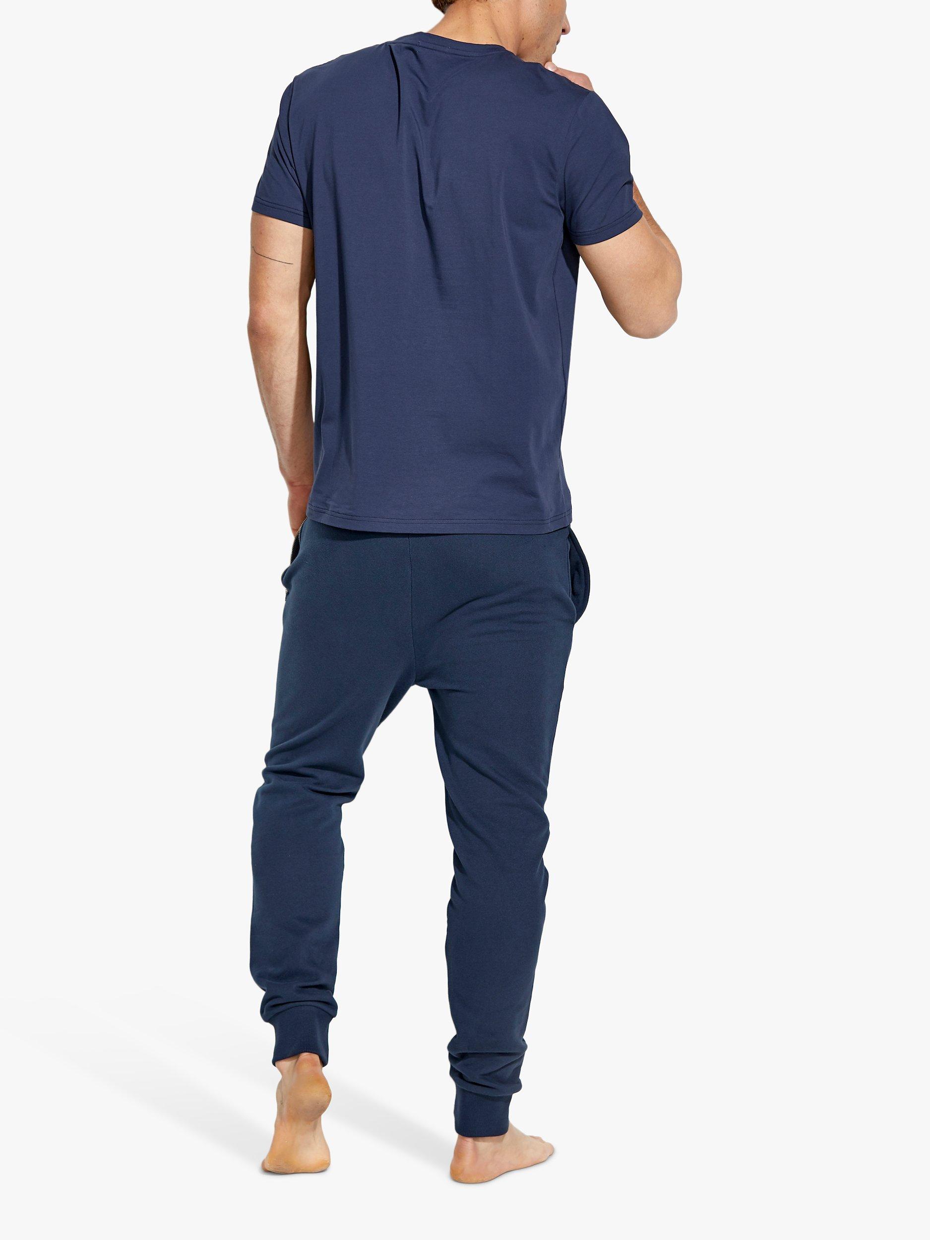 Product image 3 of 8, which shows Panos Emporio Organic Cotton Blend T-Shirt, Navy, S