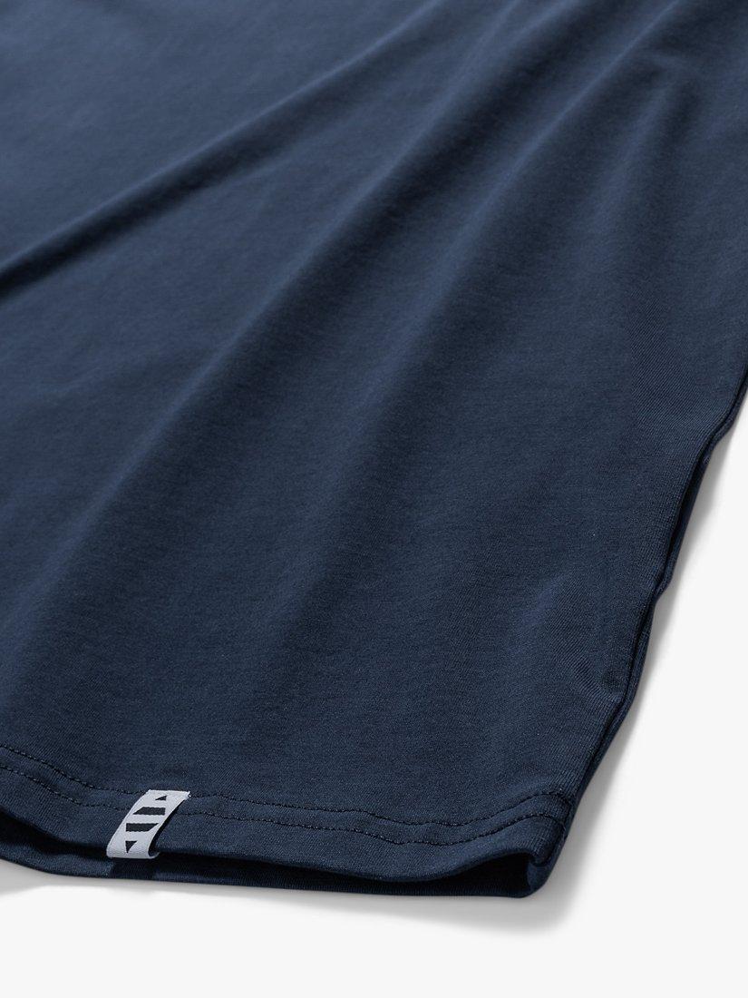 Product image 6 of 8, which shows Panos Emporio Organic Cotton Blend T-Shirt, Navy, S