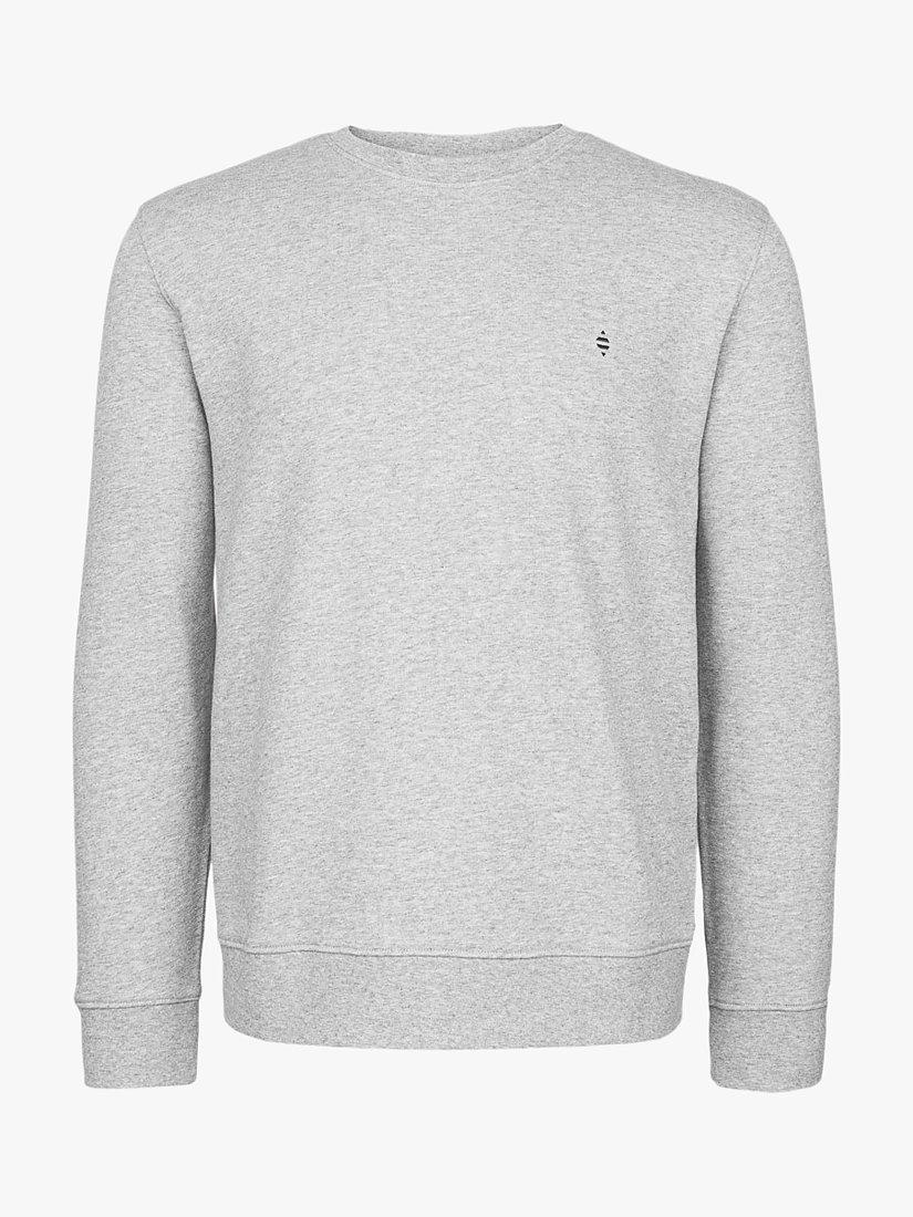 Product image 3 of 7, which shows Panos Emporio Element Organic Cotton Sweatshirt, Grey Melange, S