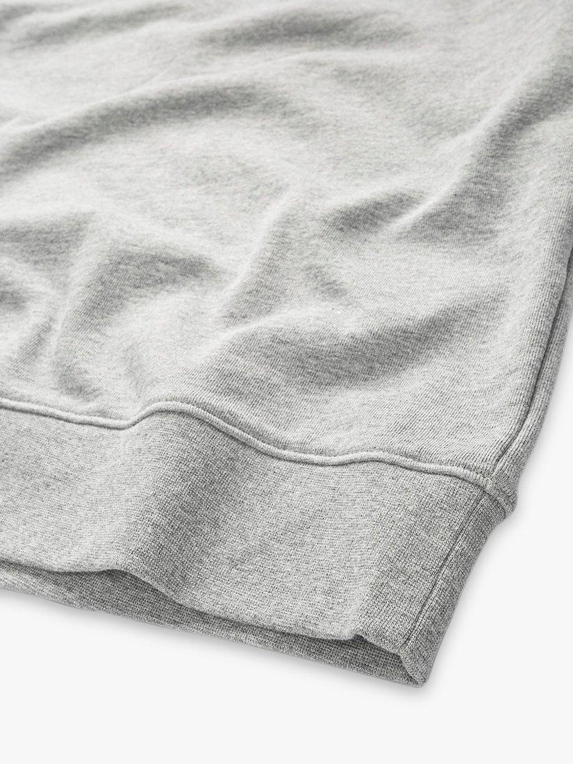 Product image 6 of 7, which shows Panos Emporio Element Organic Cotton Sweatshirt, Grey Melange, S