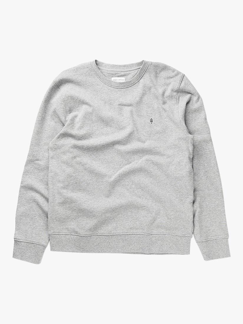 Product image 7 of 7, which shows Panos Emporio Element Organic Cotton Sweatshirt, Grey Melange, S