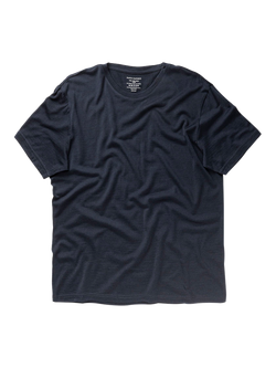 Panos Emporio Merino Wool Blend Biodegradable T-Shirt, Navy