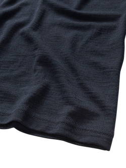 Panos Emporio Merino Wool Blend Biodegradable T-Shirt - view 2, Navy