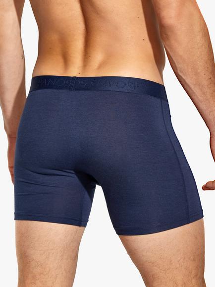 Panos Emporio Eco Bamboo and Organic Cotton Blend Trunks, Pack of 5 - view 2, Navy