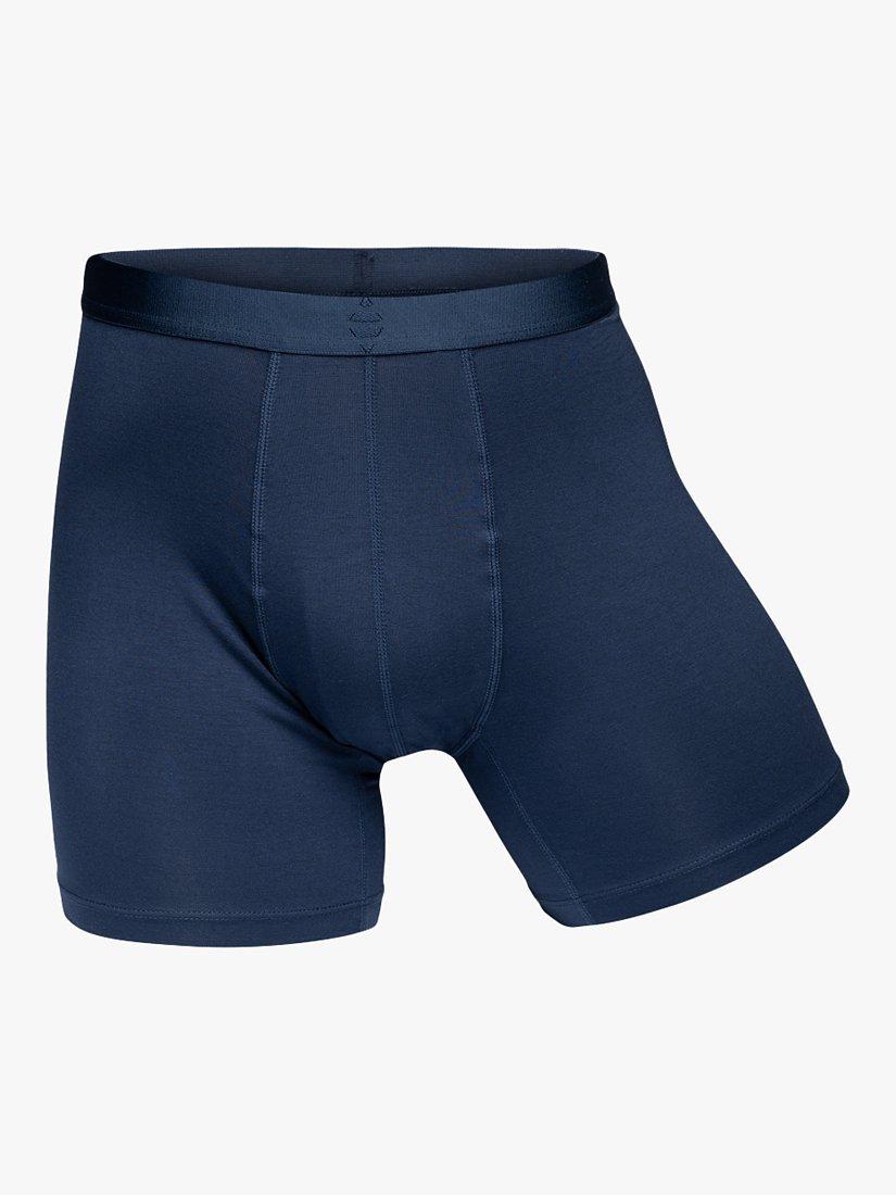 Product image 5 of 9, which shows Panos Emporio EcoVero Trunks, Pack of 2, Navy, S