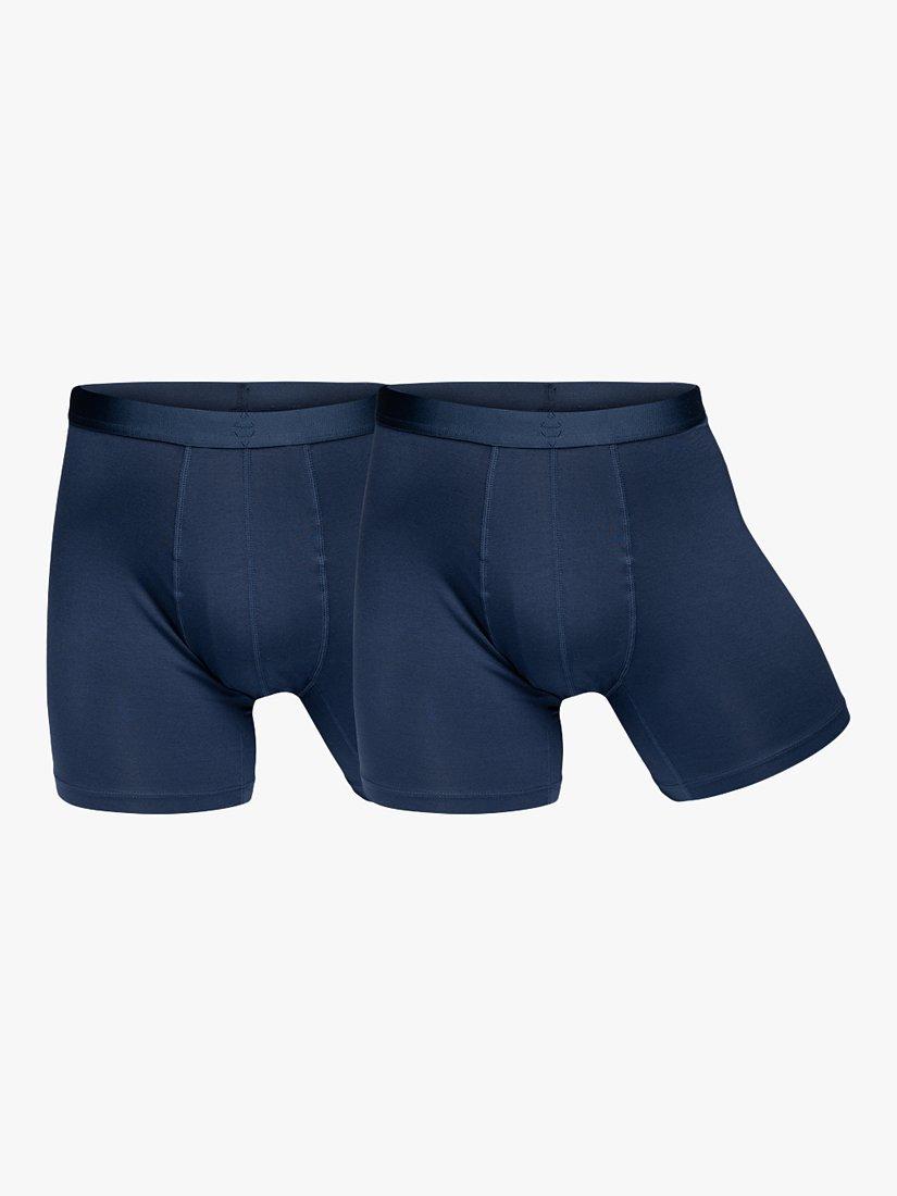 Product image 7 of 9, which shows Panos Emporio EcoVero Trunks, Pack of 2, Navy, S