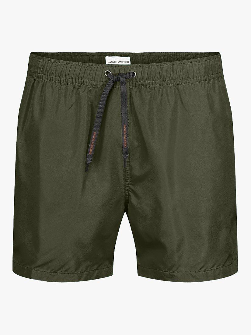 Product image 1 of 4, which shows Panos Emporio Luxe Quick Dry Swim Shorts, Forest, S