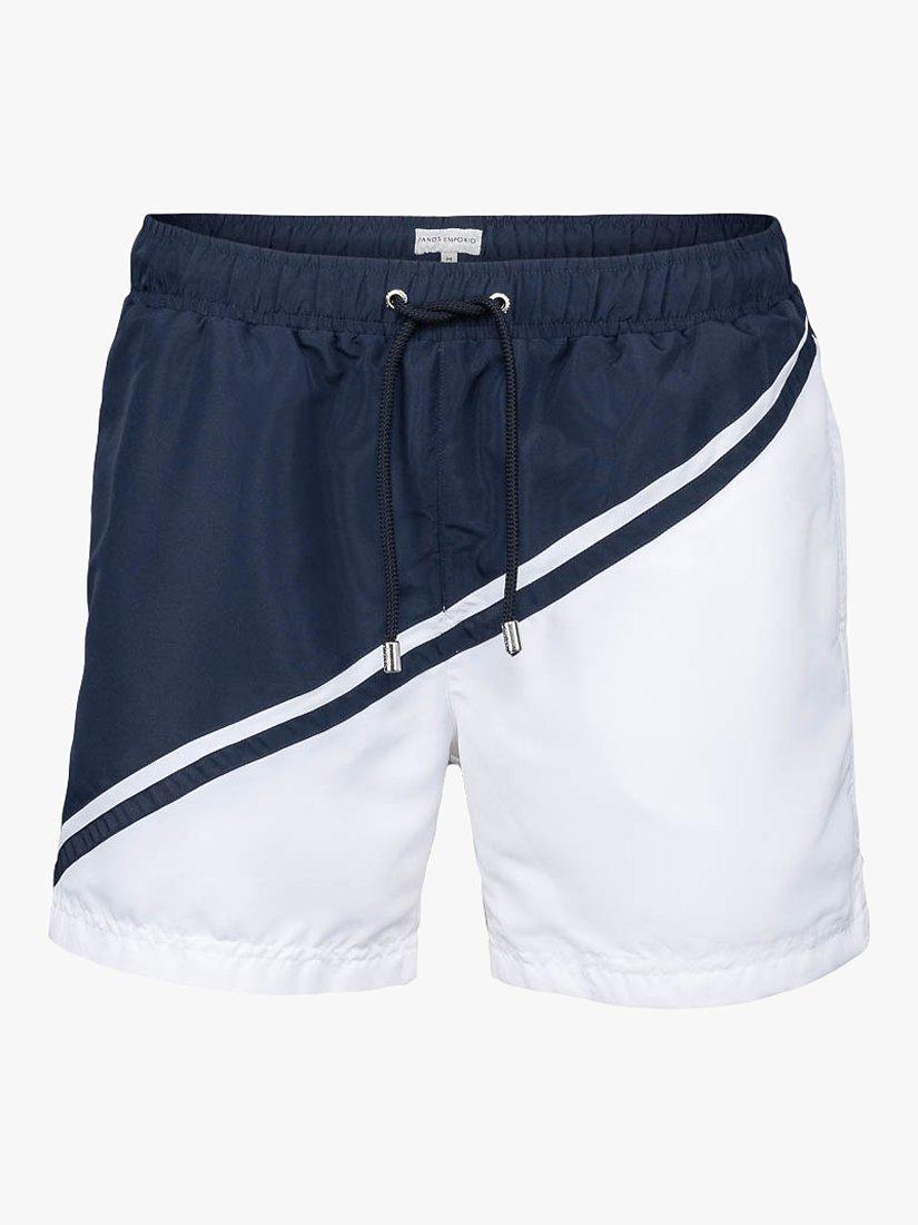 Product image 5 of 8, which shows Panos Emporio Classic Nautic Swim Shorts, Navy, L